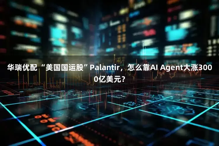 华瑞优配 “美国国运股”Palantir，怎么靠AI Agent大涨3000亿美元？