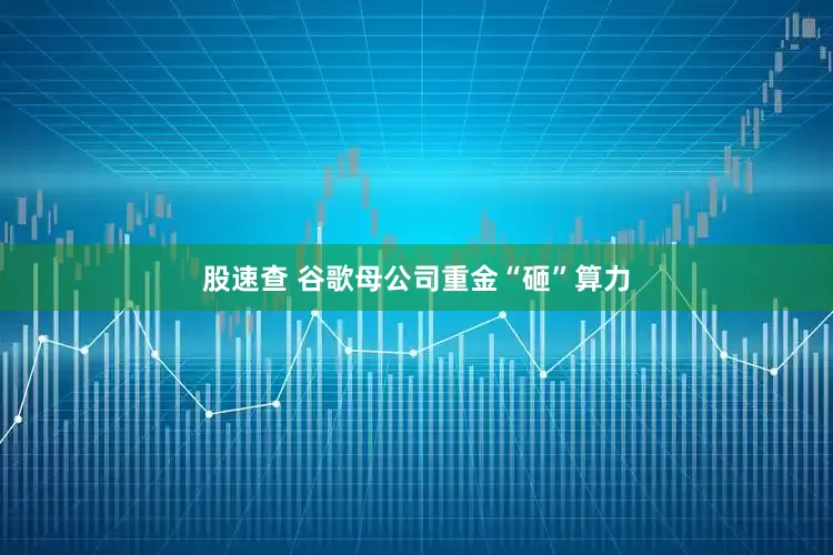 股速查 谷歌母公司重金“砸”算力